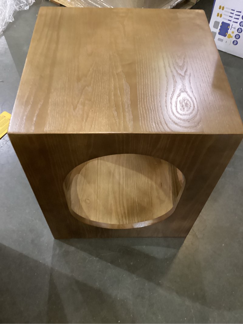 Square brown table