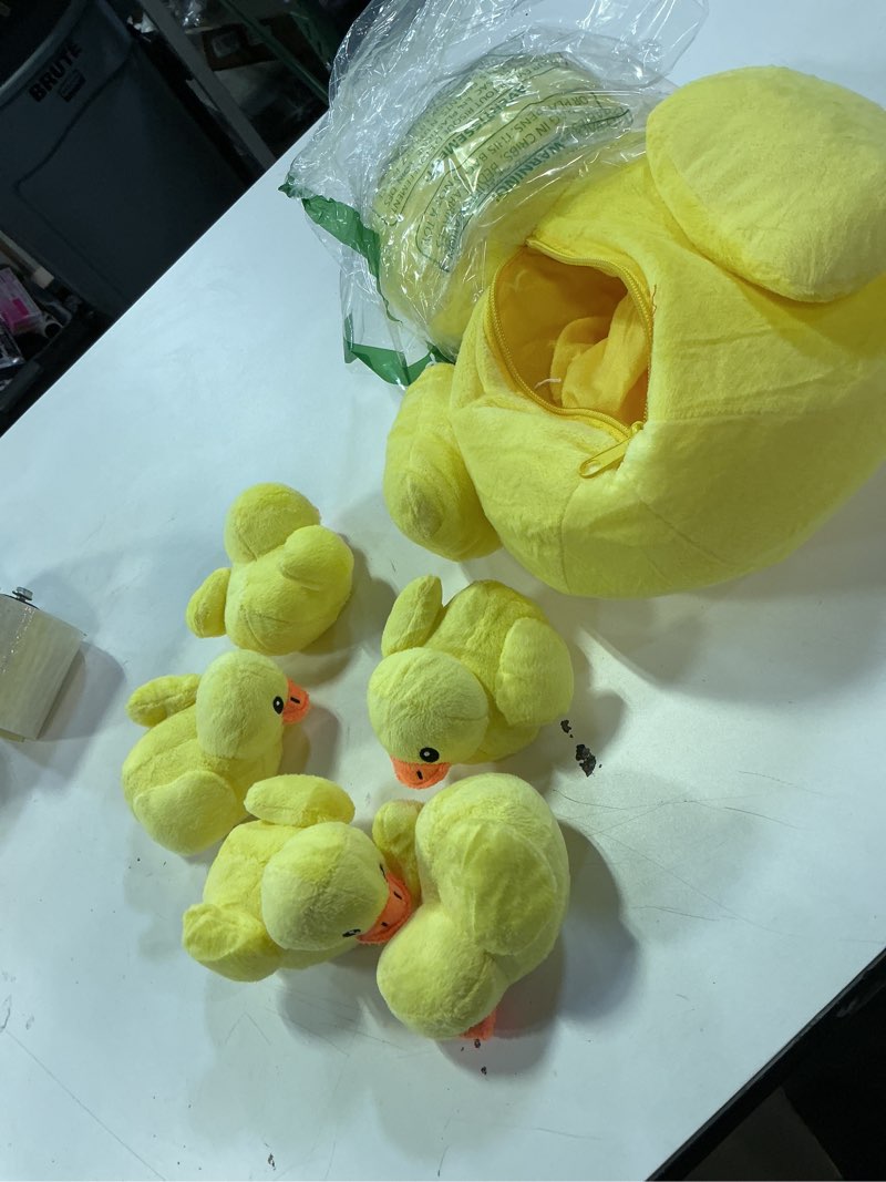 Condition photo showing Good Condition for PREXTEX Plush Duck Toys Stuffed Animal with 5 Ducks Baby Stuffed Animals - Big Duck Zippers 5 Little Plush Baby Ducklings - Duck Plush Toys for Kids 3-5 - Duck and Duckling Toy - Gift for Duck Lovers Duck & Ducklings