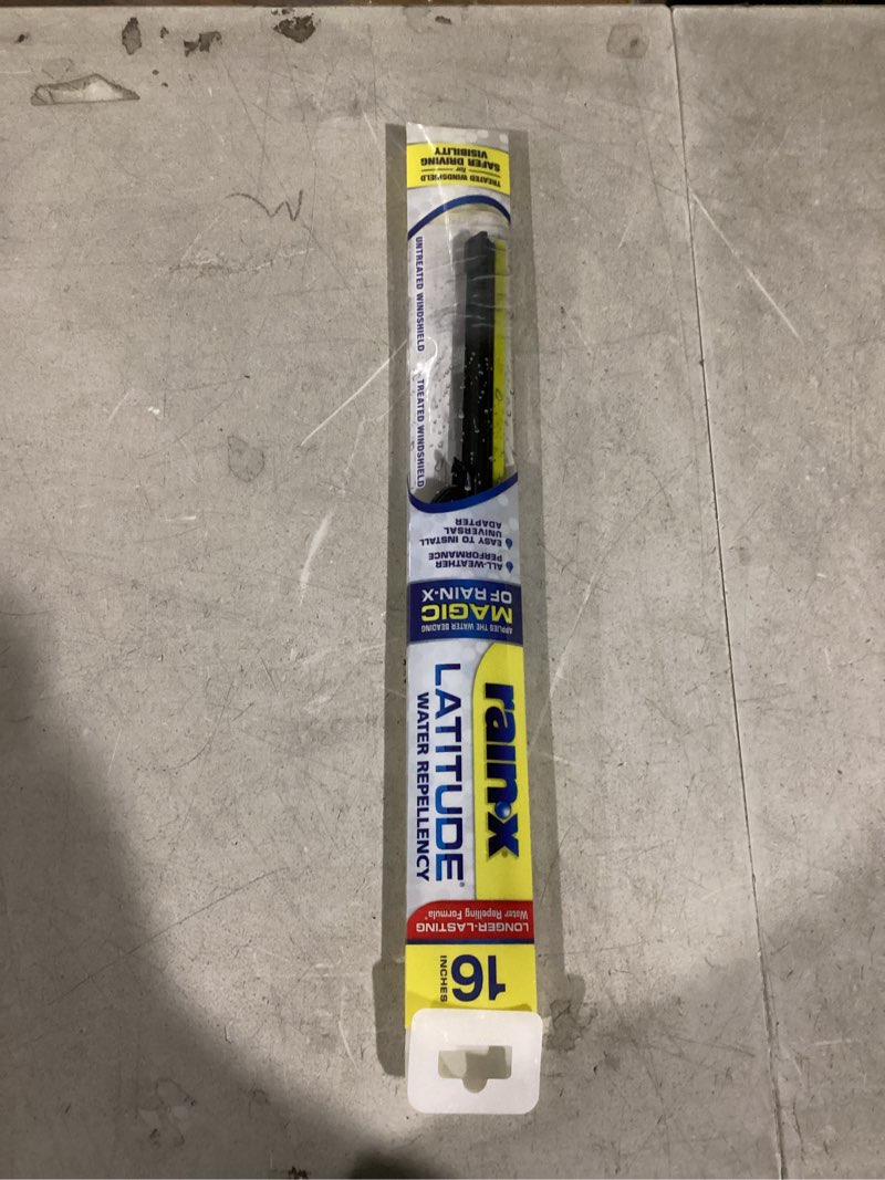 Condition photo showing Good Condition for rain-x latitude water repellency 16  2-in-1 windshield wiper blade