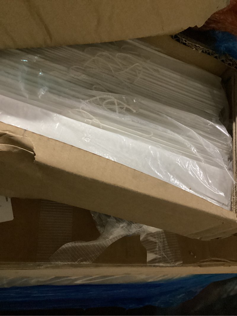 Condition photo showing Good Condition for dez furnishings cordless 2" faux wood blind, 46.5" w x 72" h, white