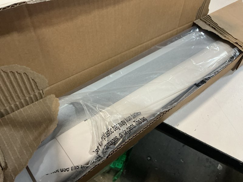 Condition photo showing New/Like New for LazBlinds No Tools No Drill Cordless Cellular Shades, Blackout Light Blocking Honeycomb Shades for Home, Thermal Insulation Blinds for Windows, 48" W x 48" H, White Blackout-white 48" W x 48" H