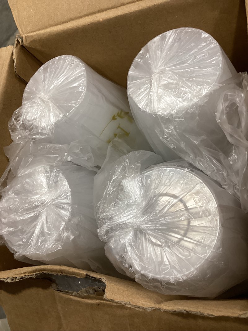 Condition photo showing Good Condition for 100 monogrammed cups disposable initial plastic cup 12 oz wedding personalized cup for wedding reception baby shower birthday party(letter m)