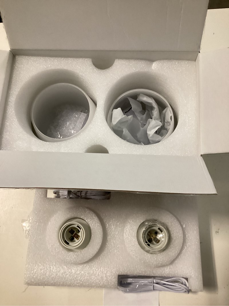 Condition photo showing New/Like New for seealle touch bedside table lamp set of 2 - small bedside lamp for bedroom living room night stands, desk lamp with white glass shade for small spaces, 3 way dimmable, led bulbs, gifts white_2pack non-usb