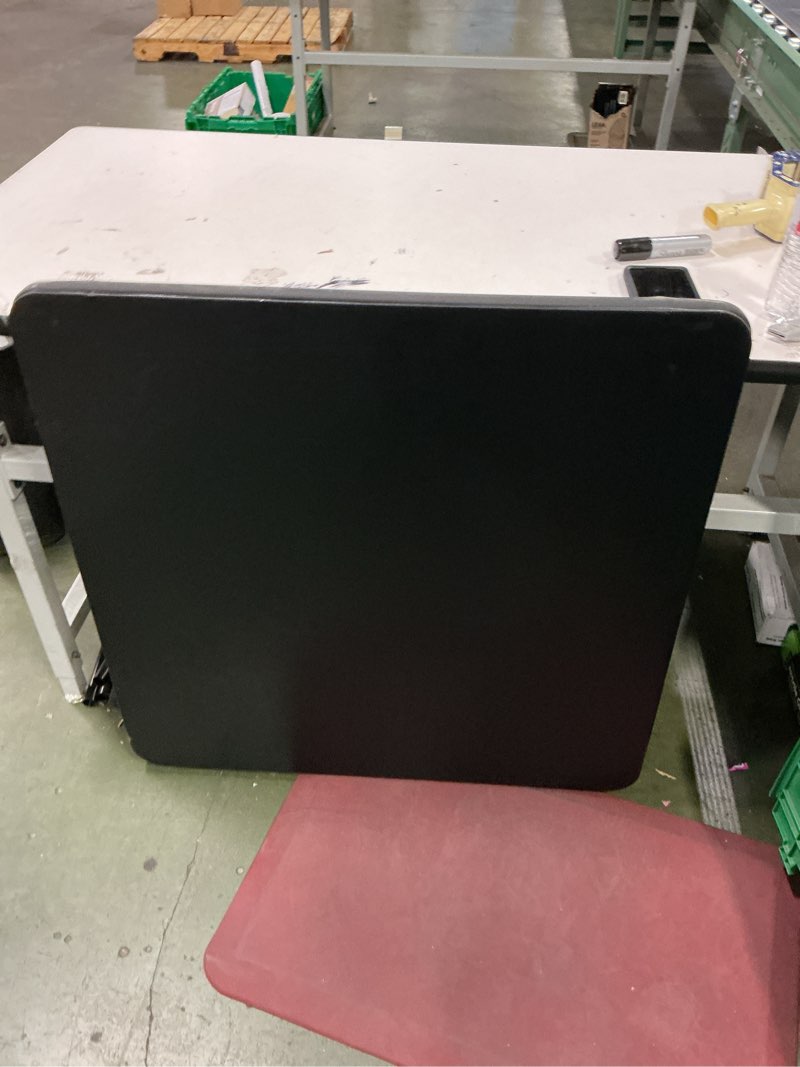 Condition photo showing Good Condition for Cosco black folding table model 14696blk6l