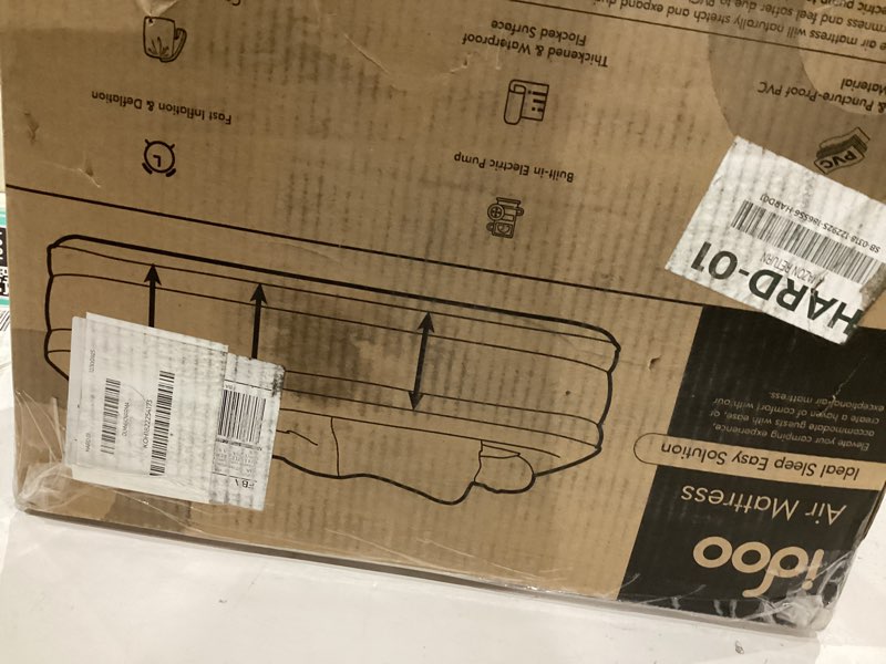 Condition photo showing Good Condition for idoo queen air mattress with built in pump, 18 raised comfort inflatable blow up mattress, upgraded four chamber portable air bed for camping, guests and home, colchon inflable, 650 lbs max