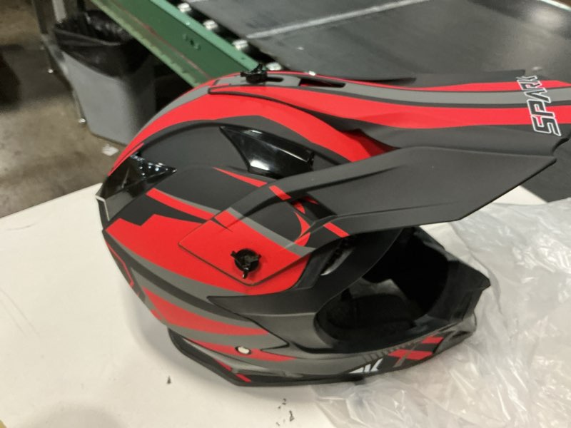 Condition photo showing As Is for SPARK Adult Motocross Helmet Dirt Bike Helmets Full Face Motorcycle Off-Road Mountain E-Bike BMX MX  ( size M