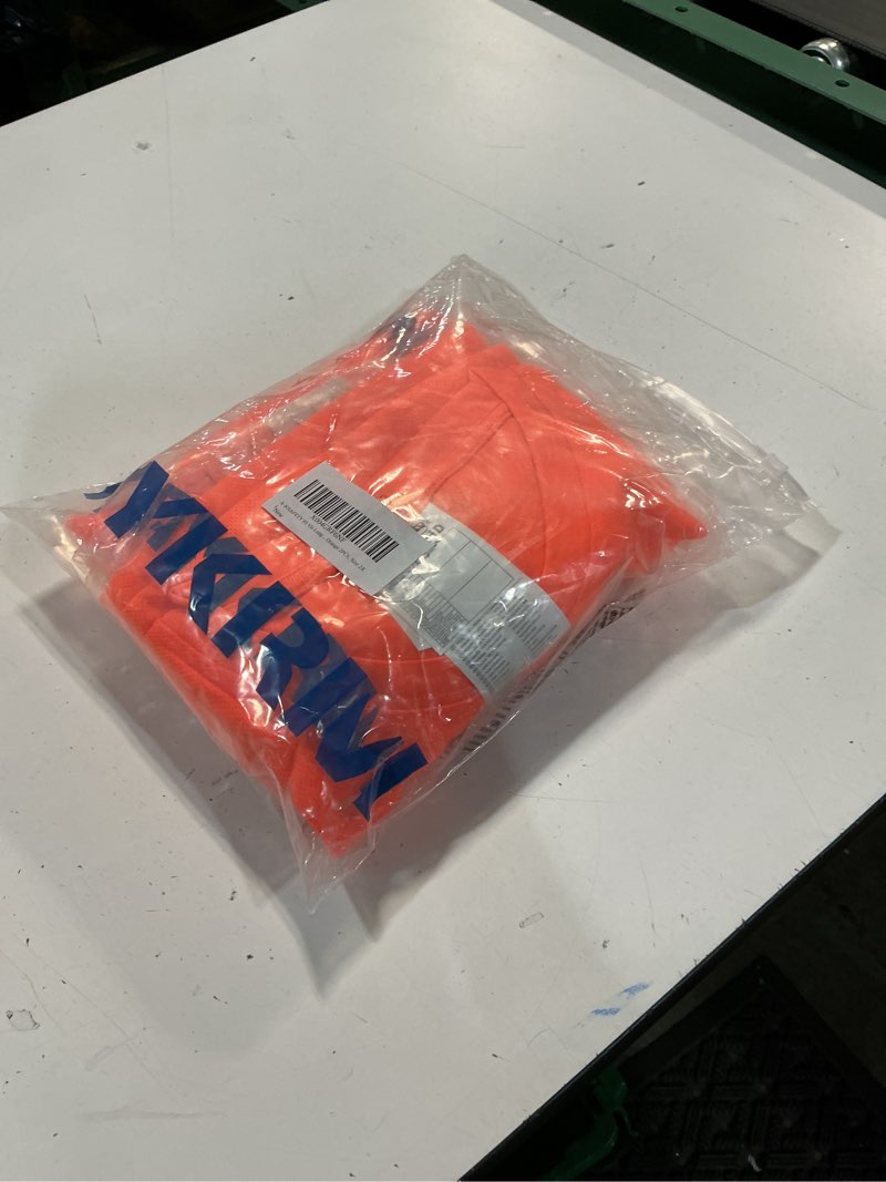 Condition photo showing New/Like New for hi vis long sleeve safety shirts - reflective work shirts for men - high visibility shirts xx-large 2pcs-orange