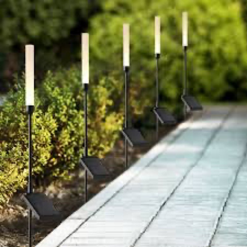 member's mark reed led solar landscape accent lights, 5-pack