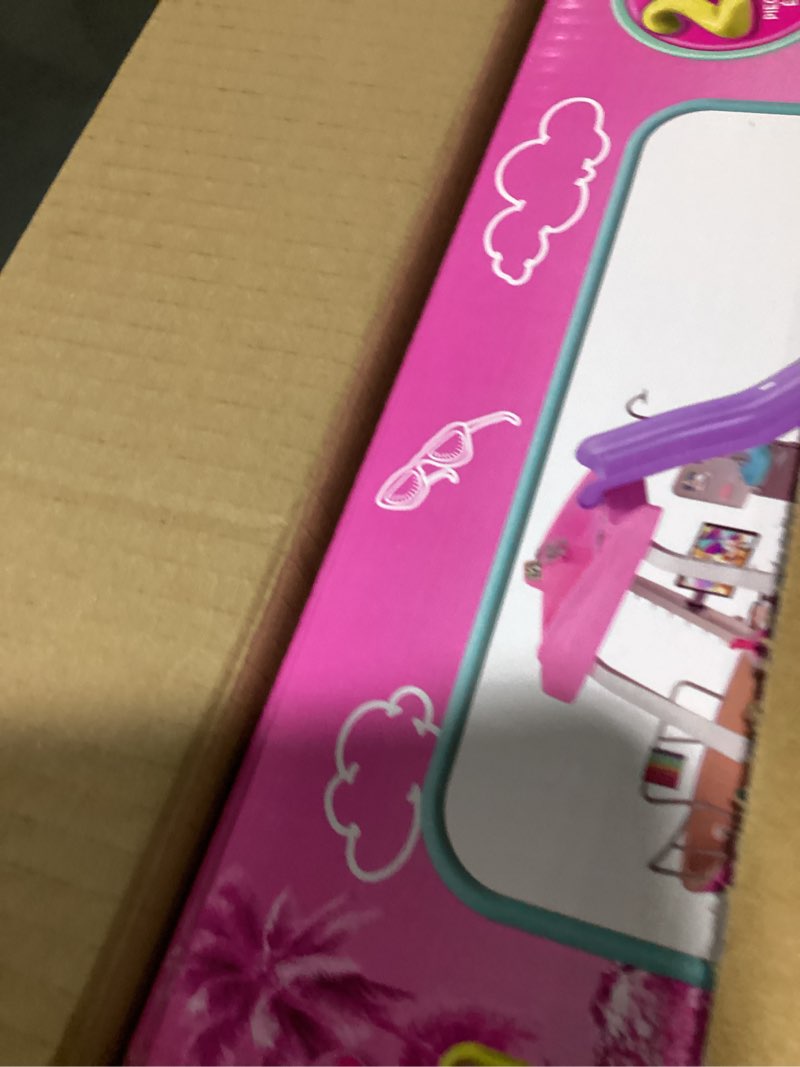 Condition photo showing As Is for Barbie Dream Boat Playset with 20+ Ocean-Themed Accessories Sized to Fashion Dolls Including Pool, Slide & Dolphin Modern