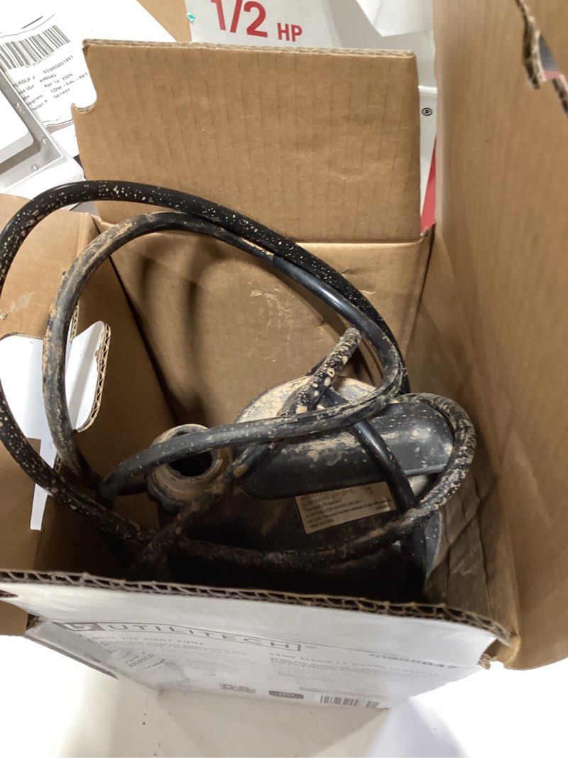 utilitech sw1110c 1/3-hp 115-volt thermoplastic submersible utility pump new 