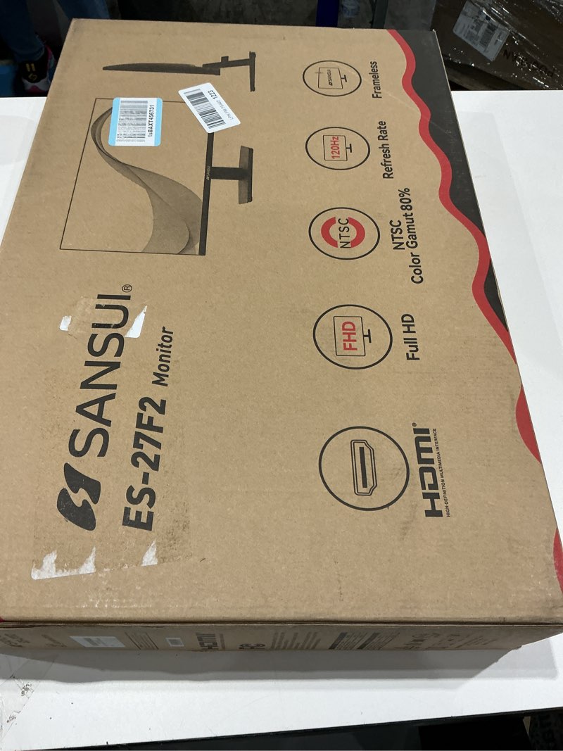 Condition photo showing New/Like New for sansui 27 inch wqhd 2560 x 1440 ips gaming monitor, 180hz 1ms computer monitor, dp 1.2 x2 | hdmi 2.0 x2 | vesa mount, 120% srgb hdr eye care metal stand (dp cable included)