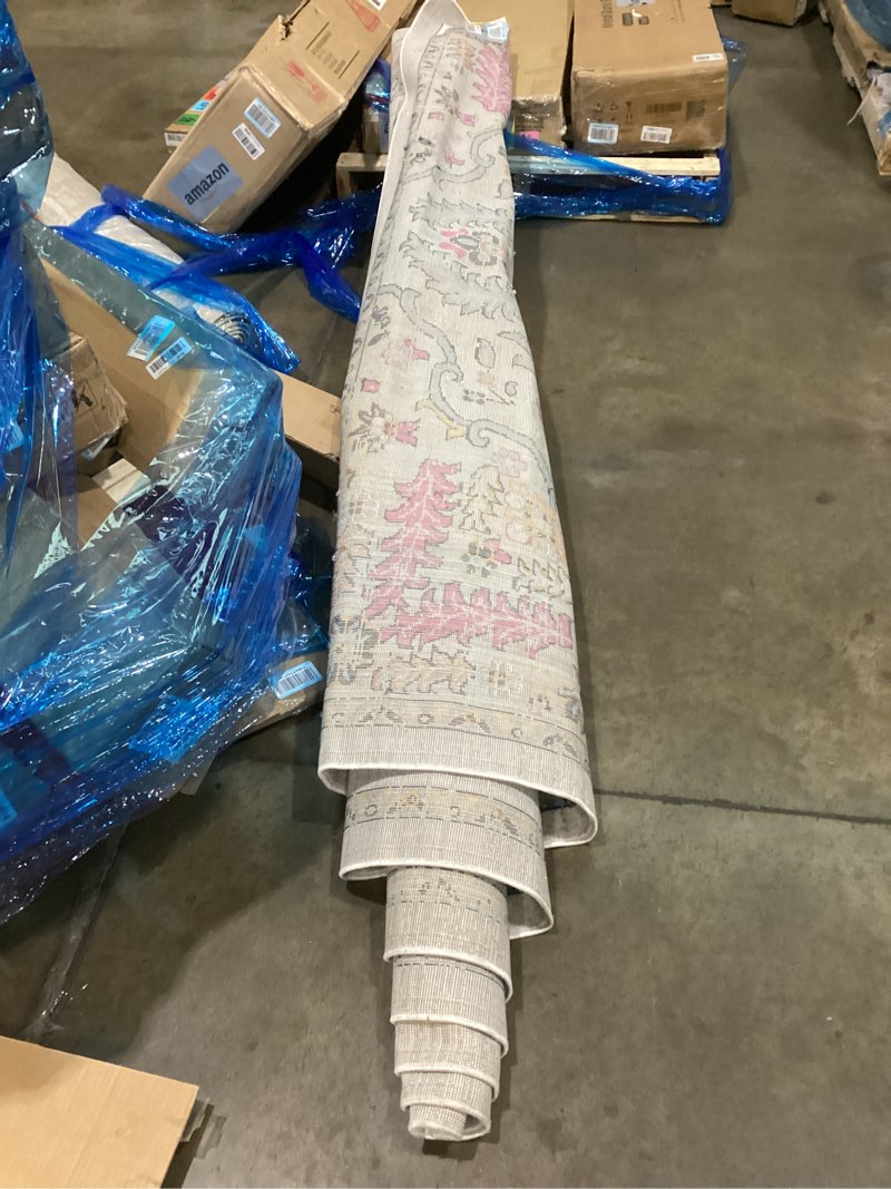 Condition photo showing As Is for Livabliss Katia Area Rug, 7'10" x 10'3", Pink