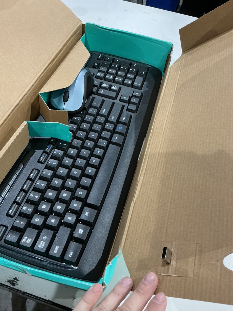 Condition photo showing Good Condition for logitech mk335 quiet wireless keyboard and mouse combo - black/silver keyboard and mouse combo wireless, ambidextrous