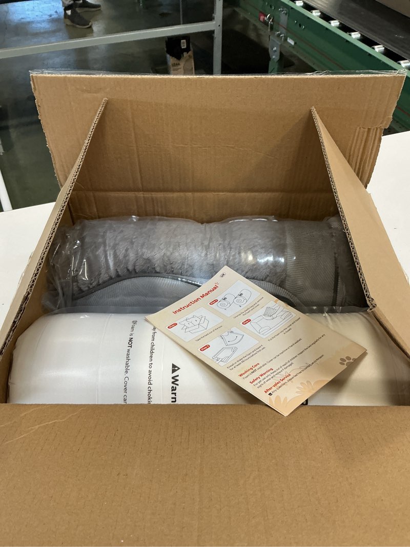 Condition photo showing Good Condition for EHEYCIGA Orthopedic Dog Beds for Extra Large Dogs 44x32Inch, Waterproof Memory Foam XL Pet Bed with Sides, Non-Slip and Egg-Crate Foam Big Dog Couch Bed with Washable Removable Cover, Grey 44.0"L x 32.0"W x 6.5"Th Grey
