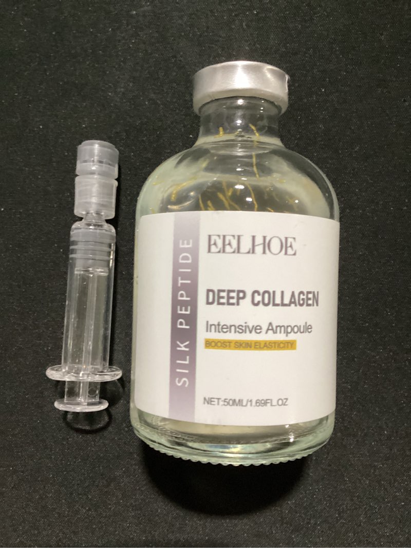 Condition photo showing Good Condition for silk peptide intensive lifting ampoule - deep collagen silk peptide intensive lifting ampoule serums for face tightening and lifting, korean anti aging face serum for women 1.7fl.oz/50ml (2pc)