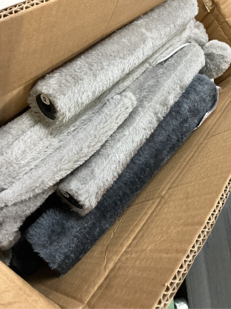 Condition photo showing As Is for 41? cat tree for indoor cats furniture, cat tower with scratching board and save space, modern activity house for large cats, condo with ball toys, kittens cave, cat's nest, light grey