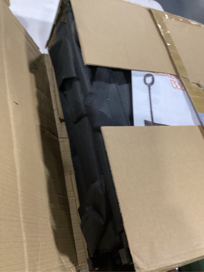 Condition photo showing As Is for Wagons Carts Foldable, Lightweight Portable Utility Shopping Cart with Wheels, Folding Grocery Wagon Cart for Grocery, Camping, Shopping, Beach, Garden, Sports Black 100L Black