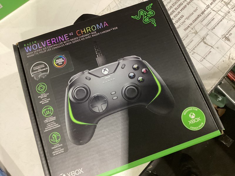 Condition photo showing Good Condition for razer wolverine v2 chroma wired gaming controller + kaira pro wireless gaming headset bundle for xbox series x|s, xbox one, pc