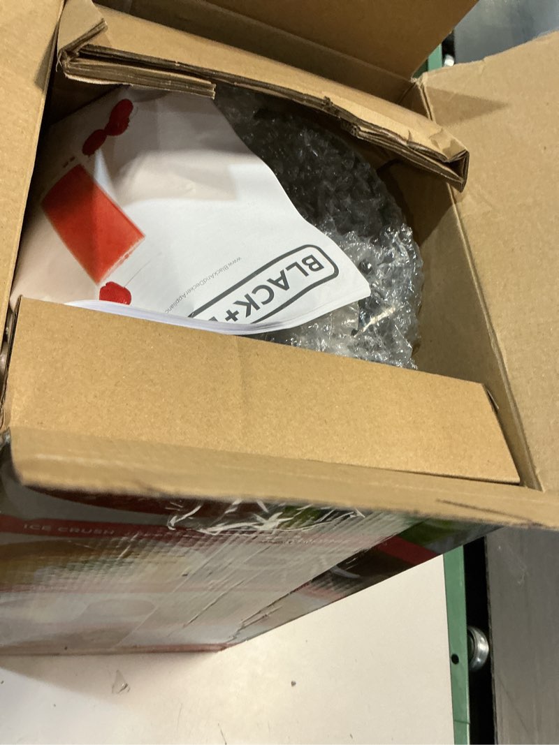 Condition photo showing New/Like New for BLACK+DECKER PowerCrush Countertop Blender, BL1230SG, 6-Cup Glass Jar, 4 Speed Settings, Dishwasher Safe, 700W Motor