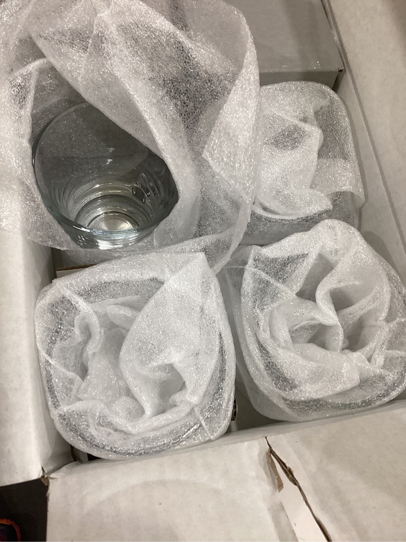 Condition photo showing New/Like New for Glass Coffee Mugs with Handle, 7.5 oz Clear Glass Tea Cups for Hot or Cold Drinks, Set of 6