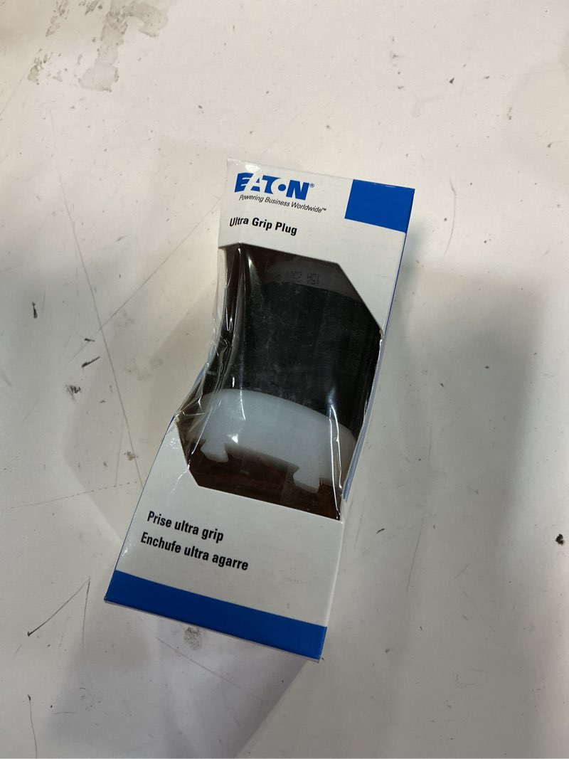Condition photo showing New/Like New for eaton arrow hart 15-amp 250-volt nema 6-15 3-wire grounding industrial straight plug, black