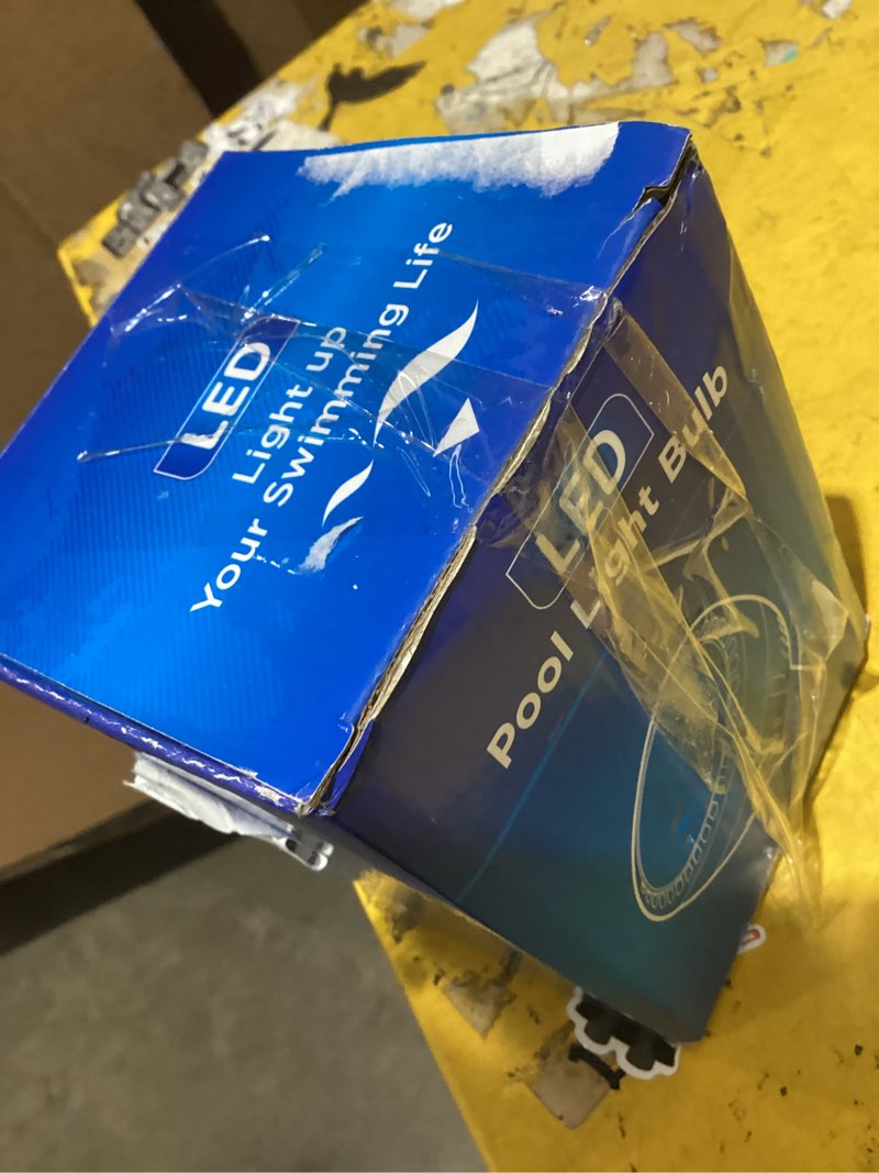 Condition photo showing Good Condition for bright led pool light bulb,120v 65w with 6000lm e27/e26 base pool light bulb daylight white 6000k swimming pool replacement for most pentair hayward light fixtures (120v 65w)