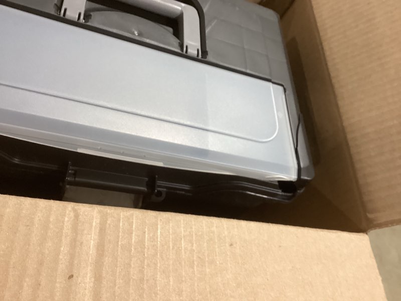 iris usa file box with lid file organizer for letter file w/organizer-lid, plastic mobile filing org