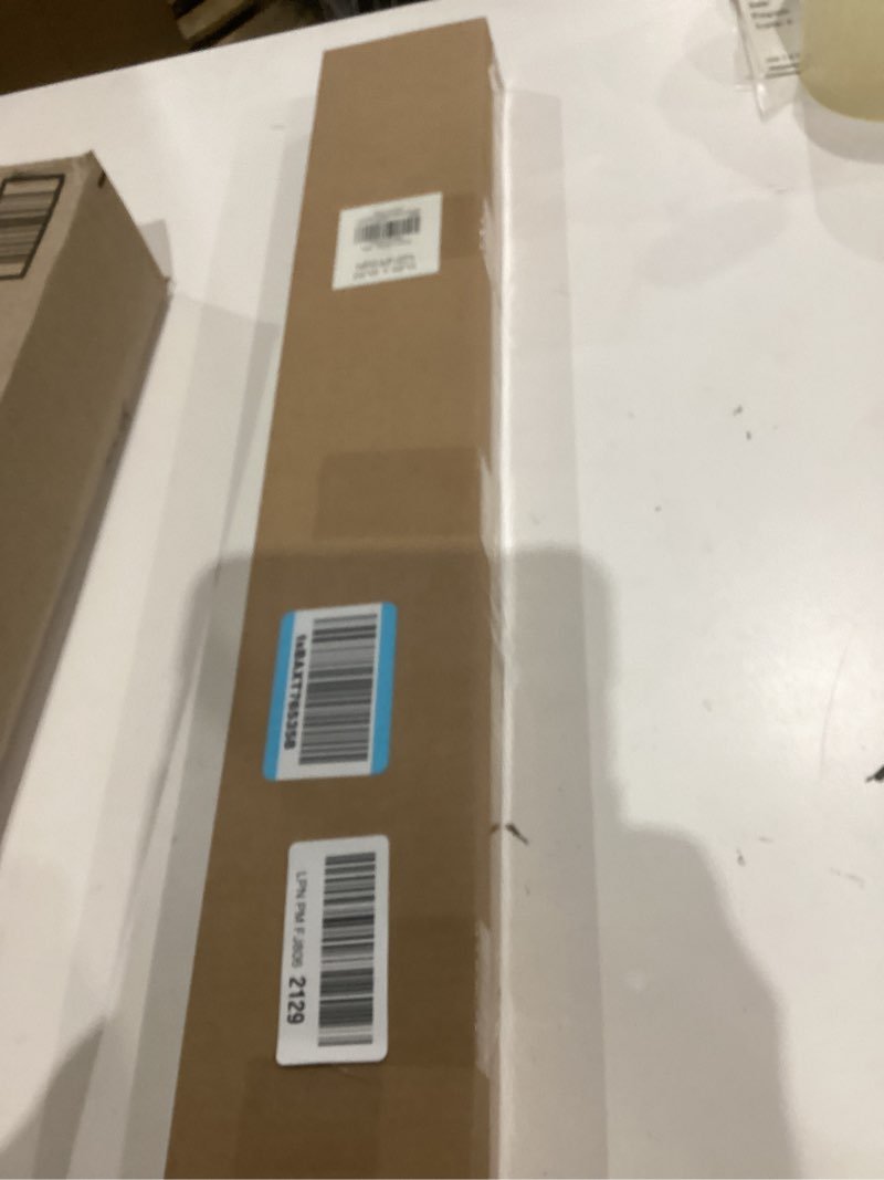 Condition photo showing As Is for LazBlinds Cordless Cellular Shades, No Tools No Drill Light Filtering Honeycomb Shades Pleated Blinds for Windows, 25'' W x 48'' H, White Light Filtering-white 25'' W x 48'' H