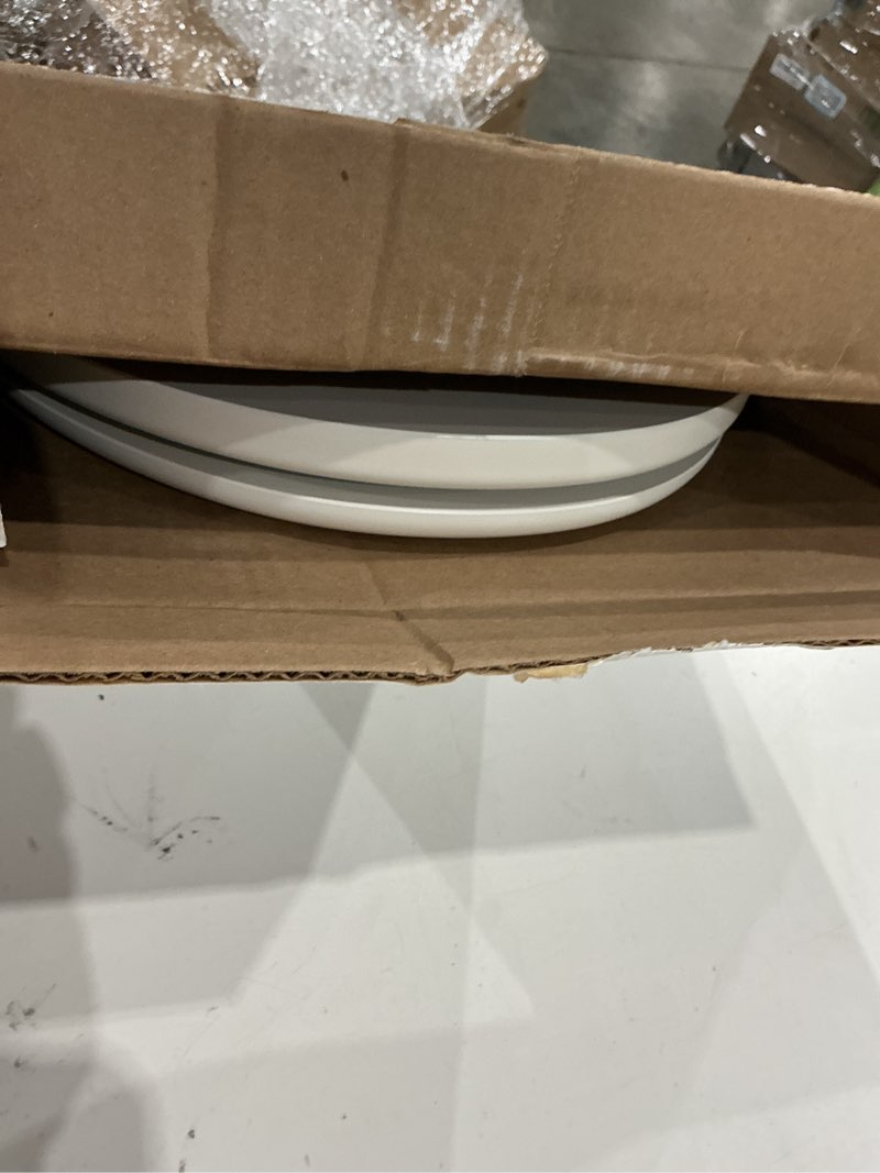 Condition photo showing Good Condition for kohler 4647-hw1 stonewood toilet seat elongated,wood toilet seat, elongated toilet seat for standard toilets, toilet lid, honed white honed white elongated