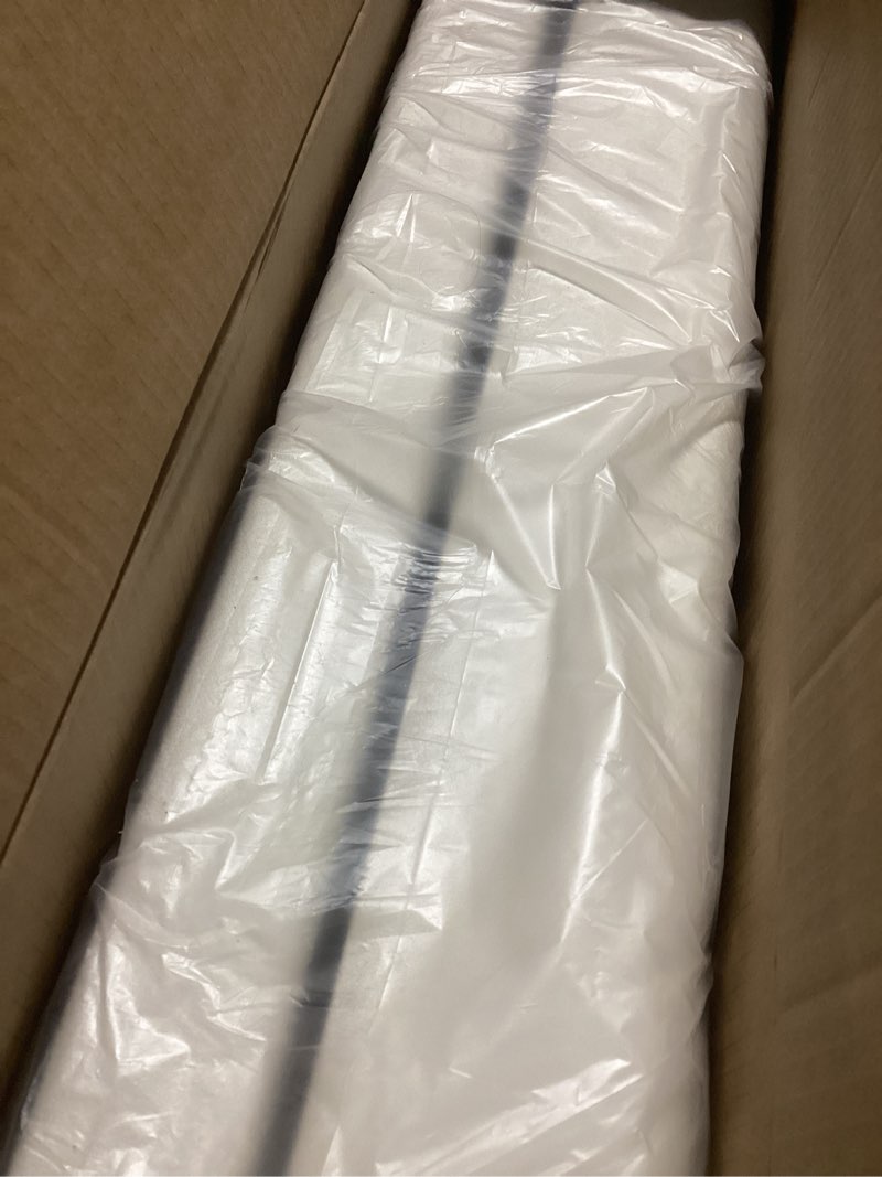 Condition photo showing Good Condition for (BEIGE/TAN IN COLOR)King Bed Frame with Faux Leather Upholstered Headboard, Wear-Resistant, Easy Clean, Mattress Foundation, No Box Spring Required, Easy Assembly, Black Black King