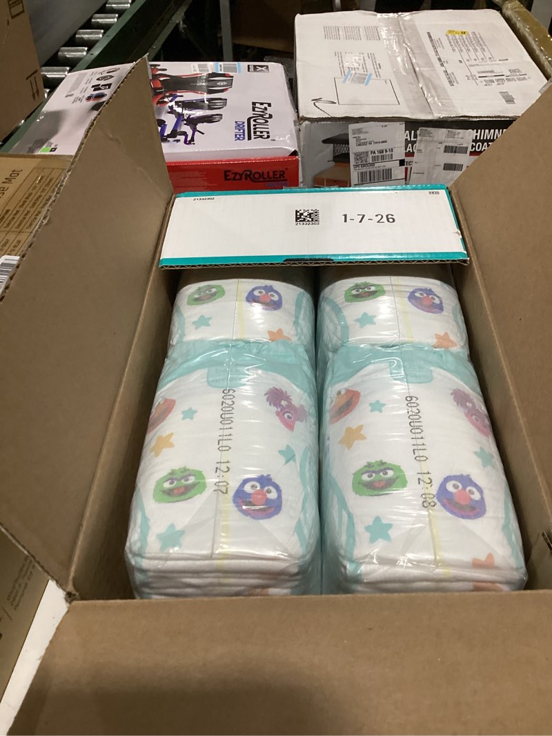 Condition photo showing New/Like New for pampers diapers - baby dry - size 1, 120 count, absorbent disposable infant diaper (packaging may vary) size 1 120