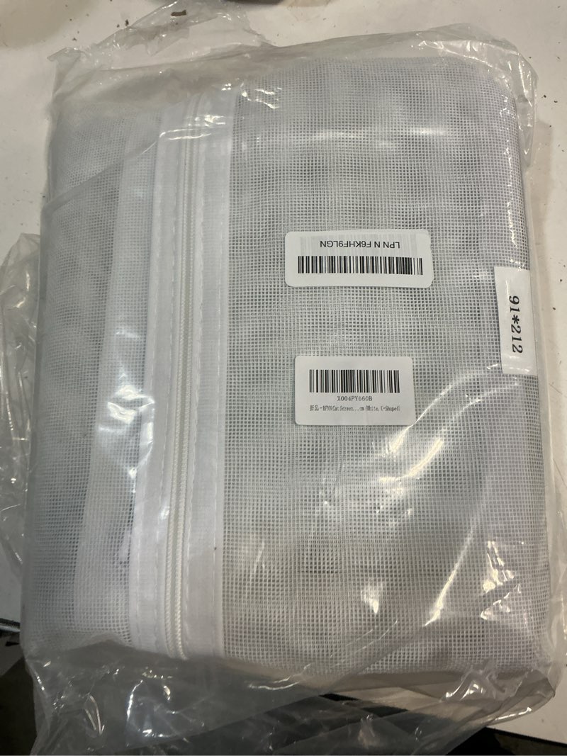 Condition photo showing Good Condition for bfnn cat screen door, extra tall cat-proof mesh gate, fit door size 32'' x 80'', anti scratch mesh with zipper closure, for living room, kitchen, bedroom (white, u-shaped) white, u-shaped up to 32''x 80'' (fits door opening size)
