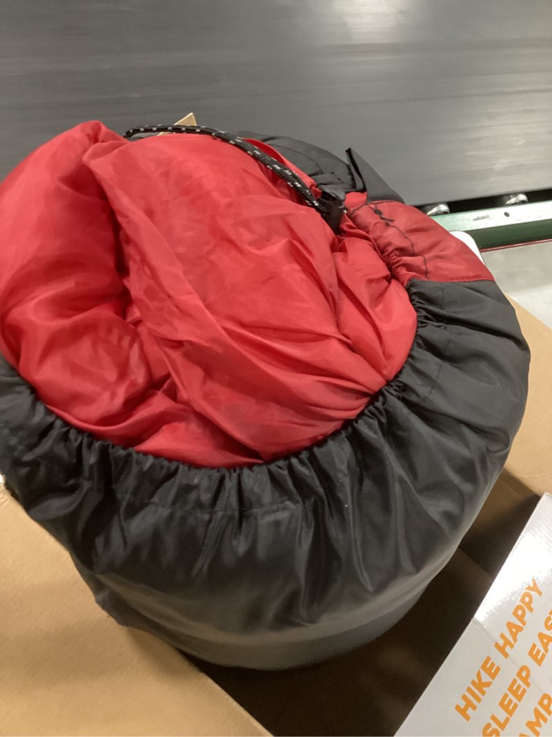 Condition photo showing Good Condition for Teton Celsius Regular, -25F, 20F, 0F Degree Sleeping Bags, All Weather Bag for Adults and Kids, Camping Made Easy and Warm, Travel Sack Included Ruby Regular 0f