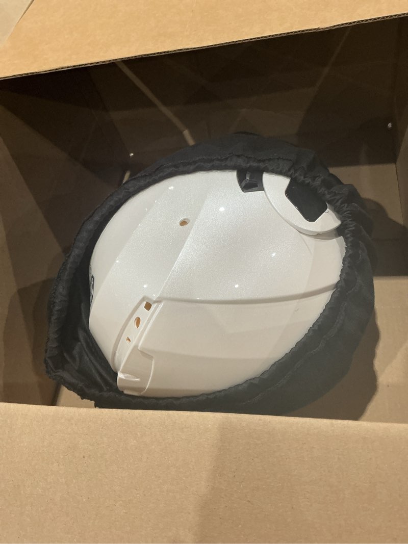 Condition photo showing Good Condition for pearl white modular motorcycle helmet dot certified - full face flip up dual visor adv street bike adventure atv motorbike helmet for street for adult men women, small pearl white small