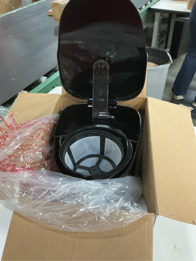 Condition photo showing Good Condition for mixpresso 12 cup coffee pot, auto-off & reusable filter, large drip coffee maker, borosilicate glass carafe, anti-drip, water window, easy on/off switch, black coffee machine 12 cup standard