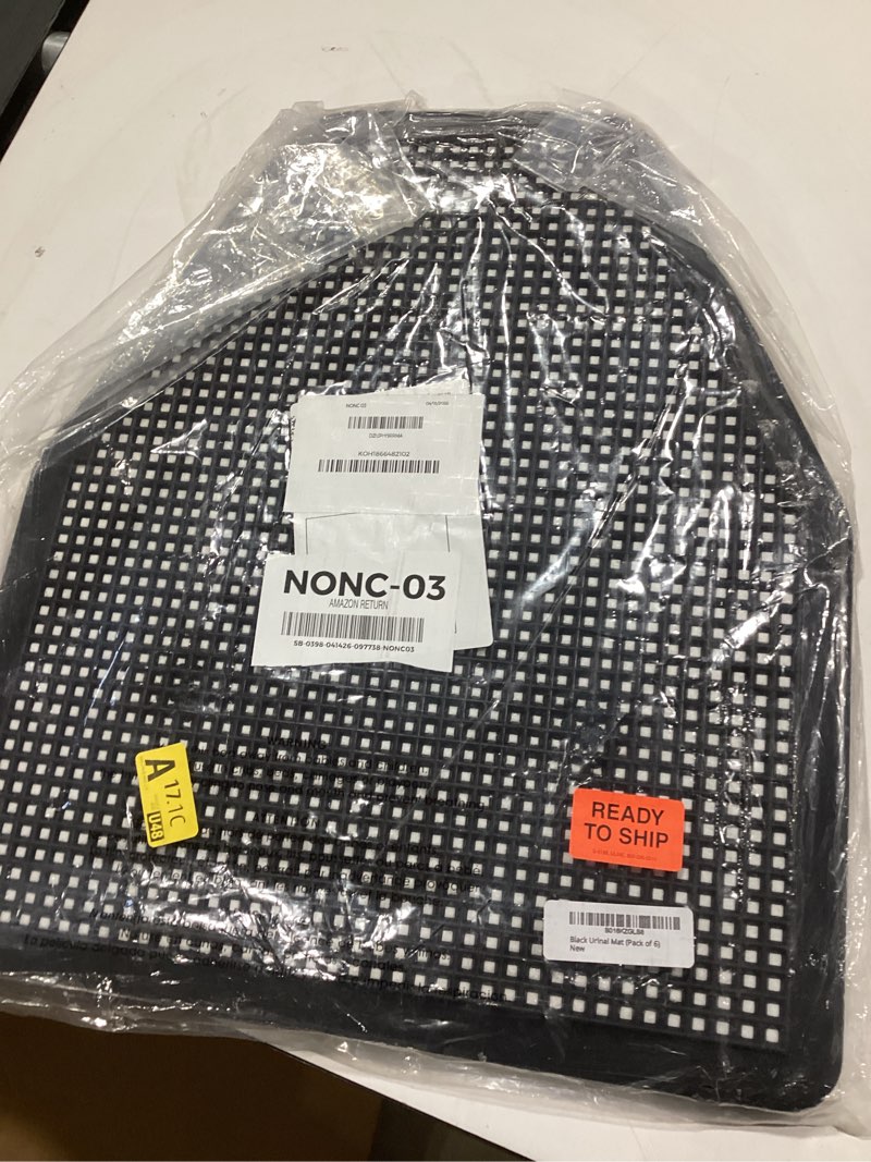 Condition photo showing Good Condition for black urinal mat (pack of 6)