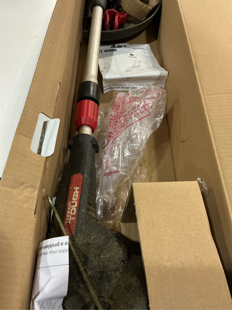 Condition photo showing As Is for hyper tough 4.6-amp 13in electric string trimmer ht21-401-002-04