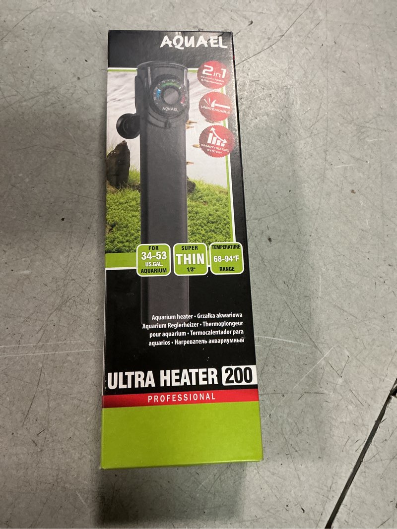 Condition photo showing New/Like New for Aquael Ultra Aquarium Heater for Freshwater & Saltwater Aquariums - 200 Watt  34-53 Gallon