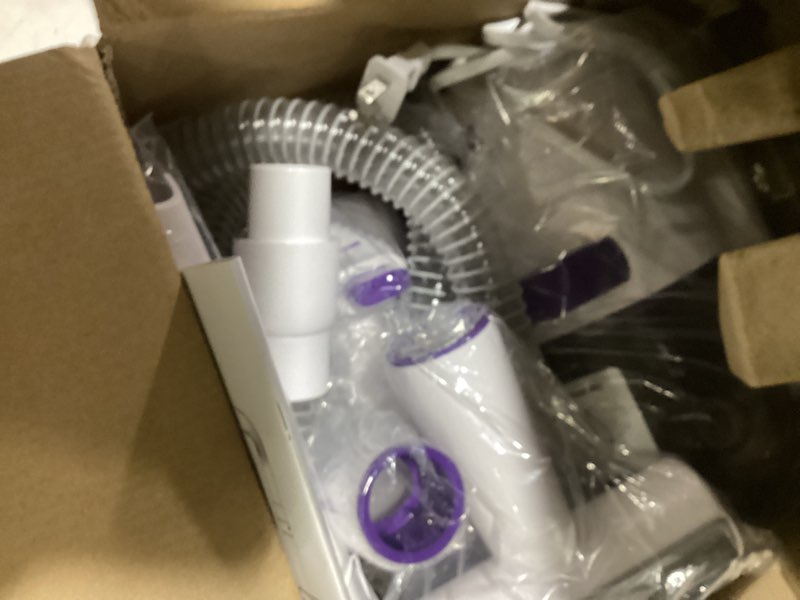 Condition photo showing As Is for oneisall dog grooming vacuum kits: 15000pa shedding brush with grooming tools, 3 suction low noise, pet grooming vacuum for thick and undercoat, 1.5l dust cup dog hair vacuum, home cleaning, lm5