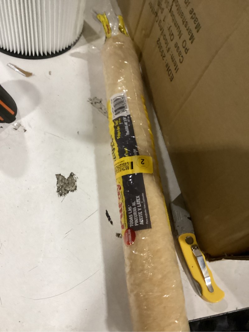 Condition photo showing As Is for purdy marathon nylon/polyester 18 in. w x 3/8 in. paint roller cover 1 pk (case of 6)