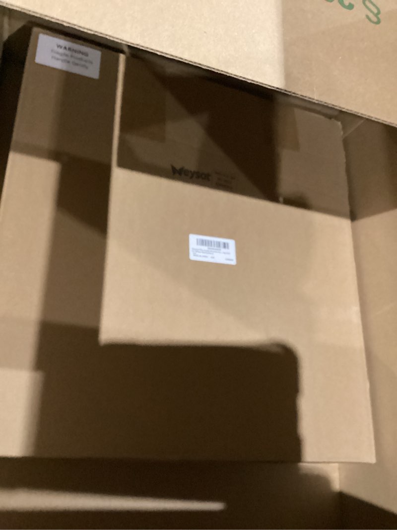 Condition photo showing Good Condition for Weysat 4 Pcs Acrylic Brochure Holder Wall Mount 8 Pockets Pamphlet Holder 4" Wide Clear Plastic Trifold Flyer Display Stand Multi Slot Literature Postcard Rack Hanging Rack for Offices Waiting Room