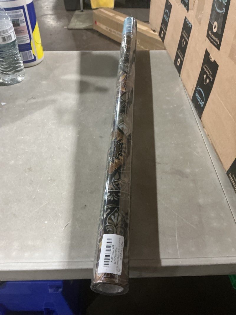 Condition photo showing Good Condition for dktie static cling decorative window film with installation tools non adhesive privacy film stained glass window film for bathroom shower door heat cotrol anti uv 35.4 x 118.1 inch yellow 35.4" x 118.1" (with tools)