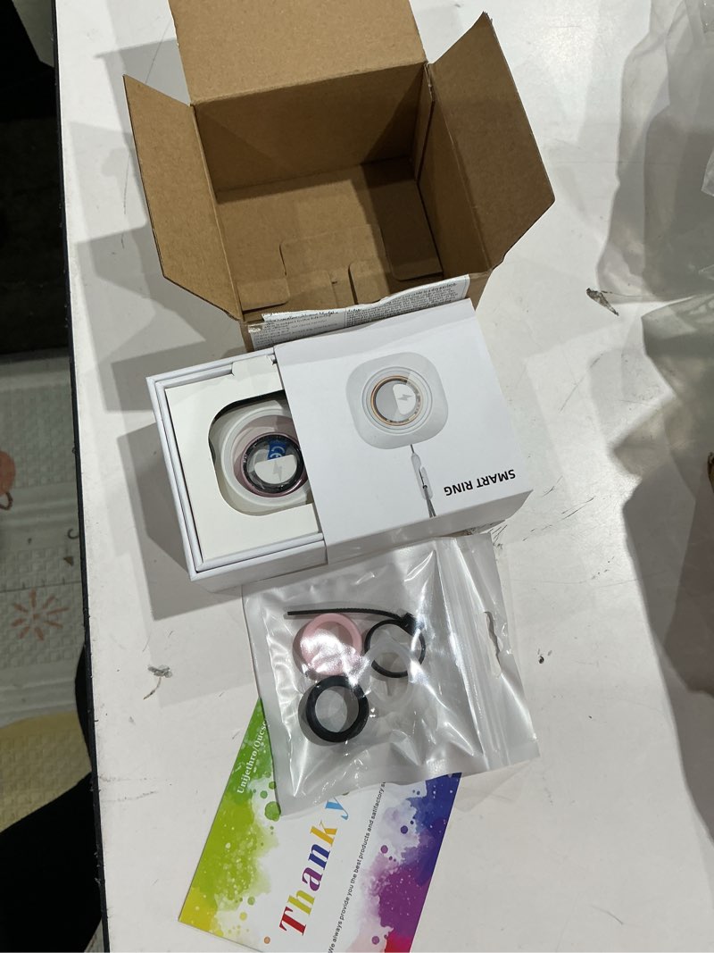 Condition photo showing Good Condition for smart ring for women & men, health tracker ring with heart rate, blood oxygen,blood pressure, ip68 waterproof fitness ring, sleep tracker for iphone and android, no app fee (lavender pink, 9#) lavender pink 9#