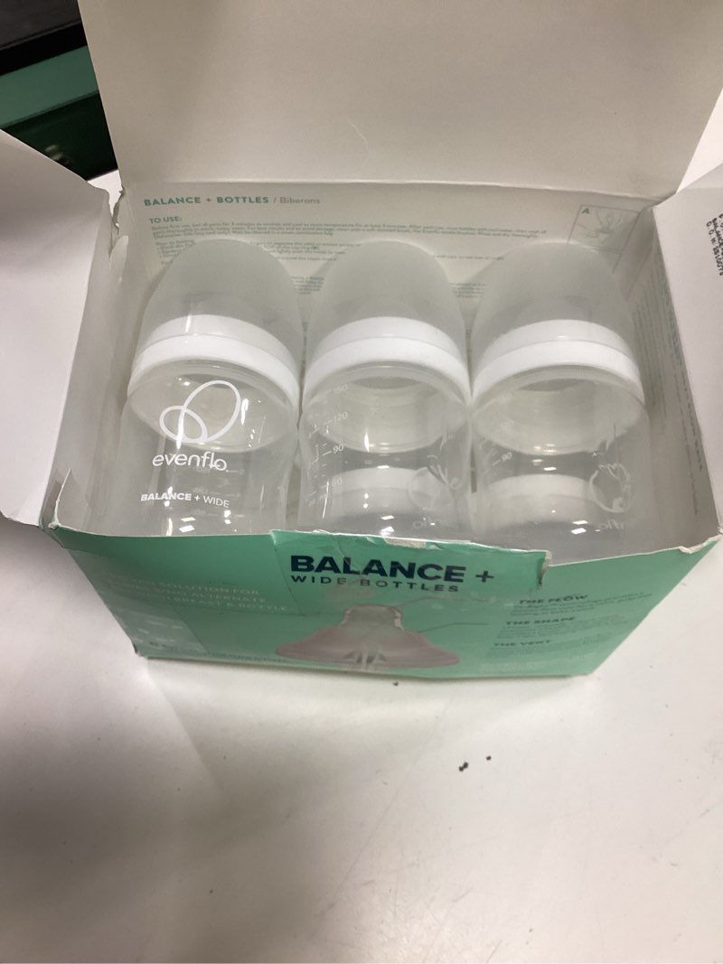 Condition photo showing Good Condition for evenflo feeding premium proflo venting balance plus wide neck baby, newborn and infant bottles - developed by pediatric feeding specialists - 5 ounce  6 count  clear/white