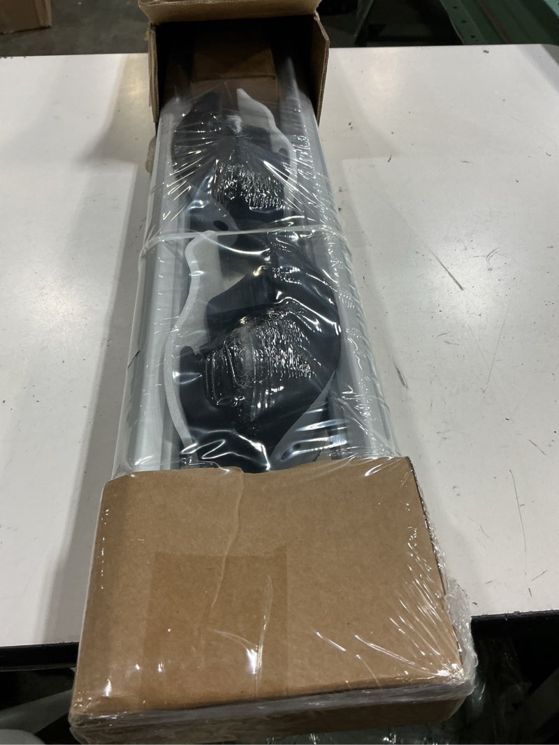 Condition photo showing New/Like New for amazon basics cross rail roof rack, 56 inches, fits up to 49.6" spans between raised side rails with gap, 2-pack, black/silver