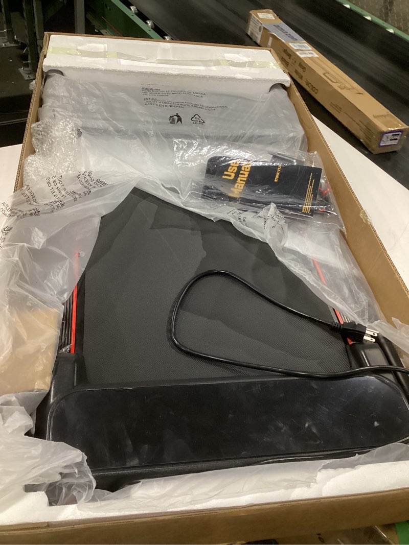 Condition photo showing Good Condition for (not tested)treadmill with incline 3-in-1 portable treadmills for home small, incline walking pad treadmill with handle bar, walking pad foldable with 3.0hp quiet brushless, led dispay, 300lbs capacity black