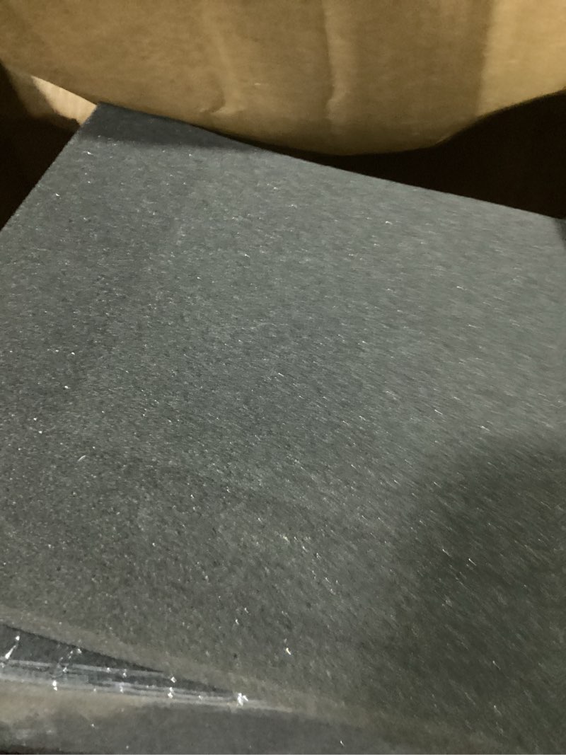 Condition photo showing Good Condition for acoustic foam panels sound absorbing 12 pack - 1" x 12"x 12" sound proof panels noise reducing for walls, high density sound deadening panels black wedge for studio recording & office & home sjc-1 in-12p black