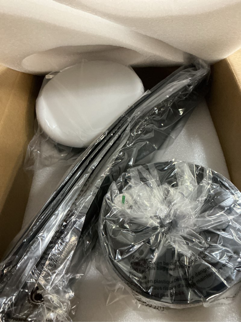 Condition photo showing New/Like New for surtime 42" ceiling fans with lights-low profile ceiling fan with light and remote/app control,flush mount,dc reversible,led dimmable blakc ceiling fans for bedroom,indoor/outdoor patio use 42in black