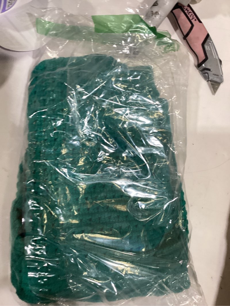 Condition photo showing Good Condition for saodimallsu womens crochet short sleeve cardigans button up crew neck summer beach knit sweater tops medium green