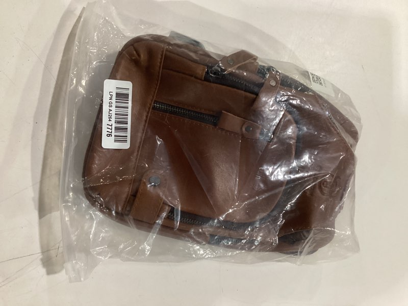 Condition photo showing Good Condition for bullcaptain genuine leather sling bag with usb charging port multi-pocket chest bag for men hiking travel daypack xb-129 brown